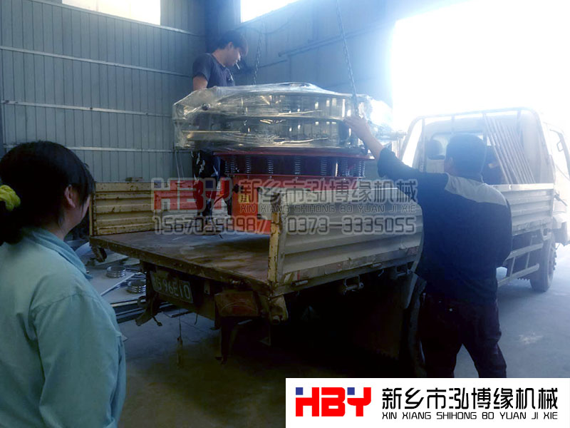 河北唐山魏先生HBY-AC1200超聲波新材料振動篩粉機已發貨！！請做好接貨準備